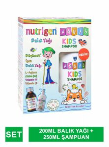 Nutrigen Balık Yağı Şurubu 200 ml + Aquas Kids Şampuan 250 ml Hediyeli