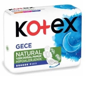 Kotex Natural Ultra Sıngle Gece  6X24