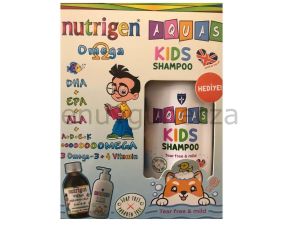 Nutrigen Omega 3 Balık Yağı Şurubu Portakal Aromalı 200 ml + Aquas Kids Şampuan 250 ml Hediyeli