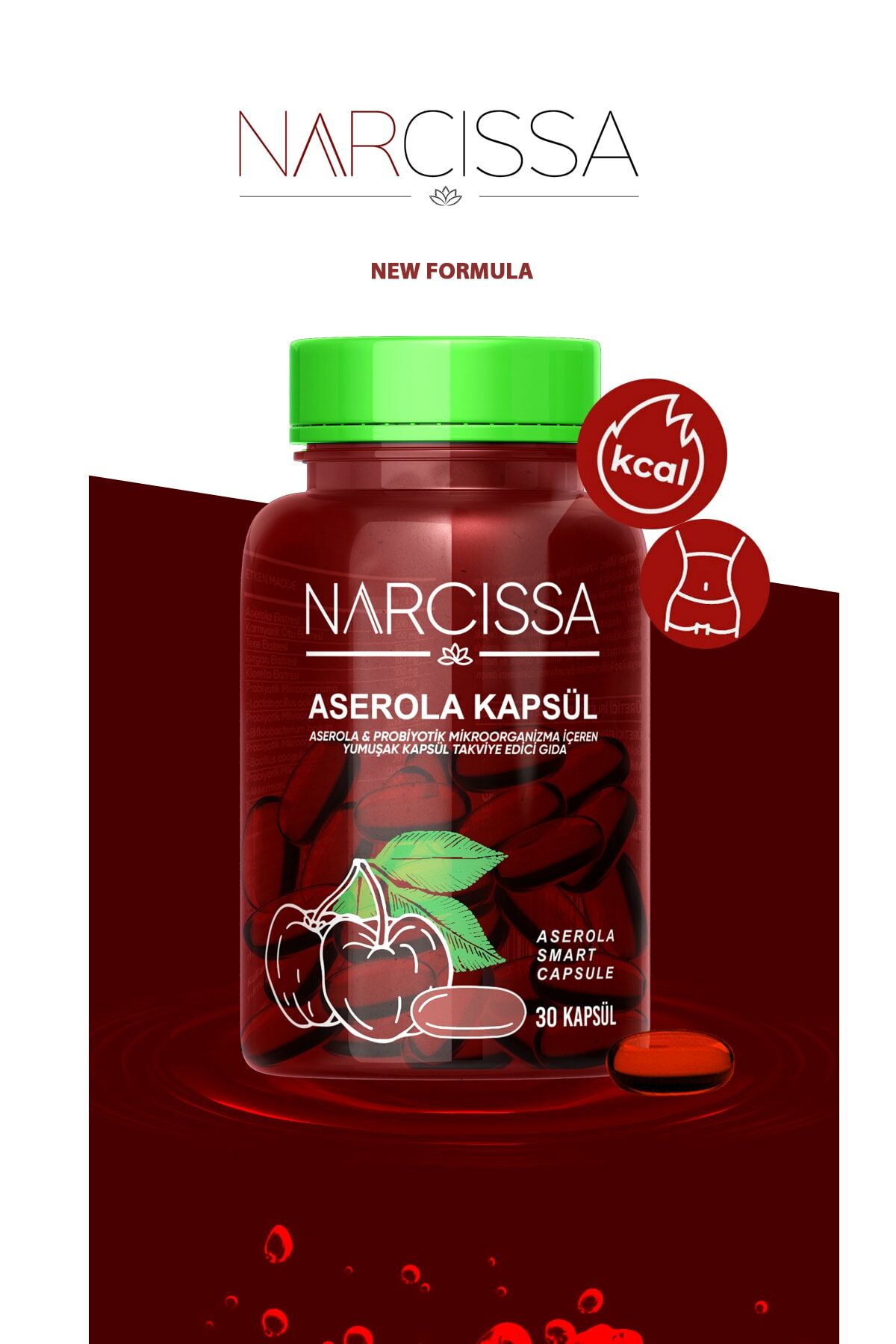 Narcissa Aserola Probiyotik 30 Kapsül Fiyatı 474,49 TL Sağlıklı Yaşam ...
