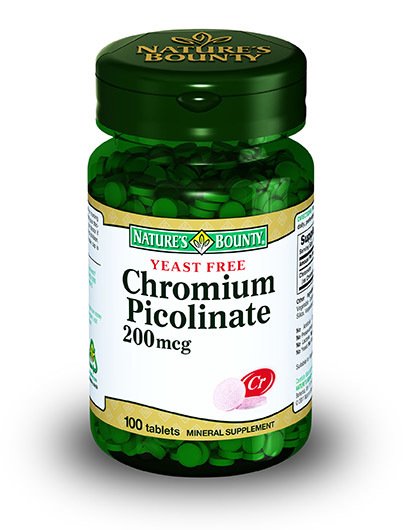 Nature'S Bounty Chromium Picolinate 200 Mcg 100 Tablet