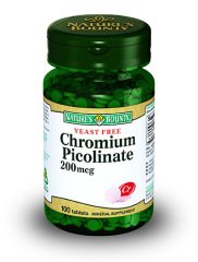 Nature'S Bounty Chromium Picolinate 200 Mcg 100 Tablet