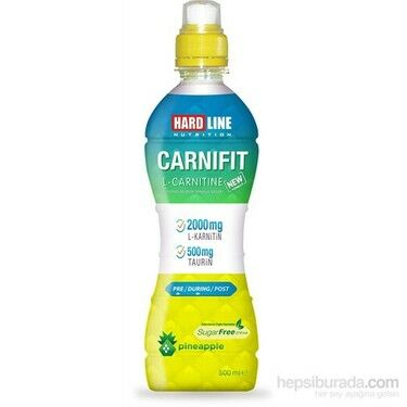 Hardline Nutrition Carnifit Ananas Aromalı 500 ml - 24 Adet