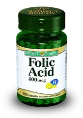 Nature'S Bounty Folic Acid 400 Mcg 100 Tablet