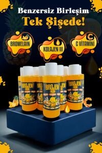 Naturion Brojen Shot Kolajen Bromelainli C Vitaminli Enerji Bağışıklık Desteği 10 x 50 ml