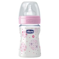 CHICCO BIB CAM KAUCUK EMZ 150ML PEMBE