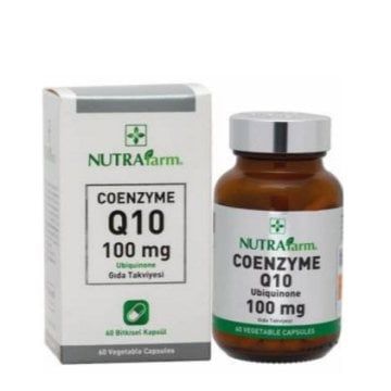 SKT:09/2023 Dermoskin Nutrafarm Coenzyme Q10 100mg 60 Bitkisel Kapsül