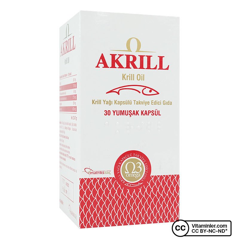 Akrill Kril Oil 30 Kapsül 12'li