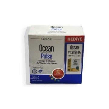 Ocean Pulse 30 Kapsül+Vitamin D3 Damla Hediye