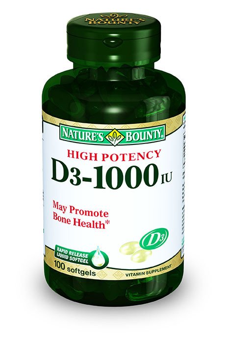 Nature'S Bounty Vitamin D3 1000 İu 100 Softgels Kapsül