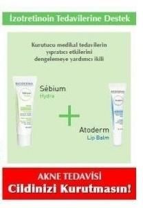 Bioderma İzokit Sebium Hydra + Atoderm Lip Balm Akne Seti