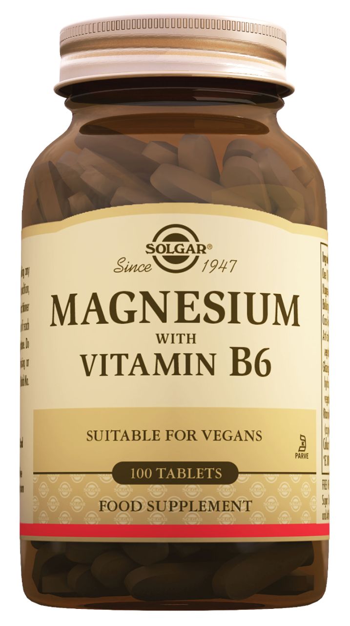 Solgar Magnesium With Vit B6 100 Tablet
