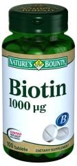 Nature S Bounty Biotin 1000 Mcg 100 Tablet