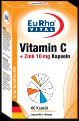 Eurho Vital Vitamin C + Zink 60 Kapsül