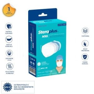 Steraplus Beyaz FFP2 5 Katmanlı Telli N95 Maske 10'lu