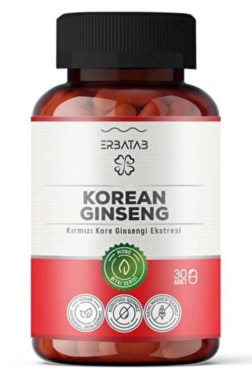 Erbatab Kırmızı Kore Ginsengi Ekstresi 60 Kapsül