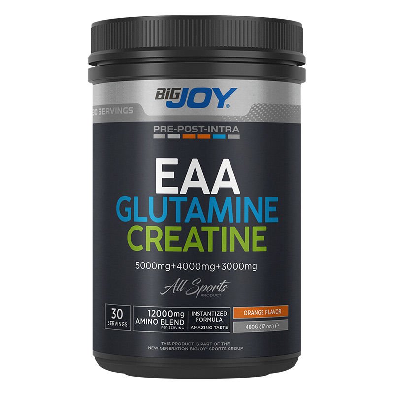 Bigjoy Sports EAA + Glutamine + Creatine  Portakal Aromalı 480 gr