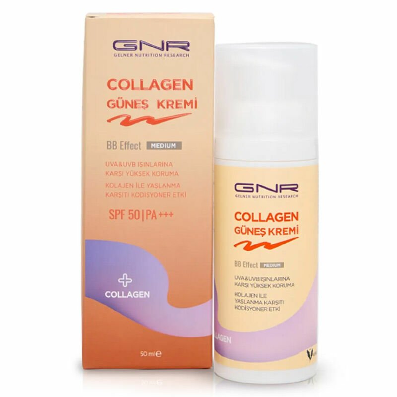 Gnr Collagen Güneş Kremi BB Effect Medium SPF50+ 50 ml