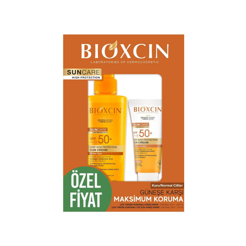 Bioxcin Suncare K/Y Krem SPF50 50 ml + Sprey 200 ml - Kofre