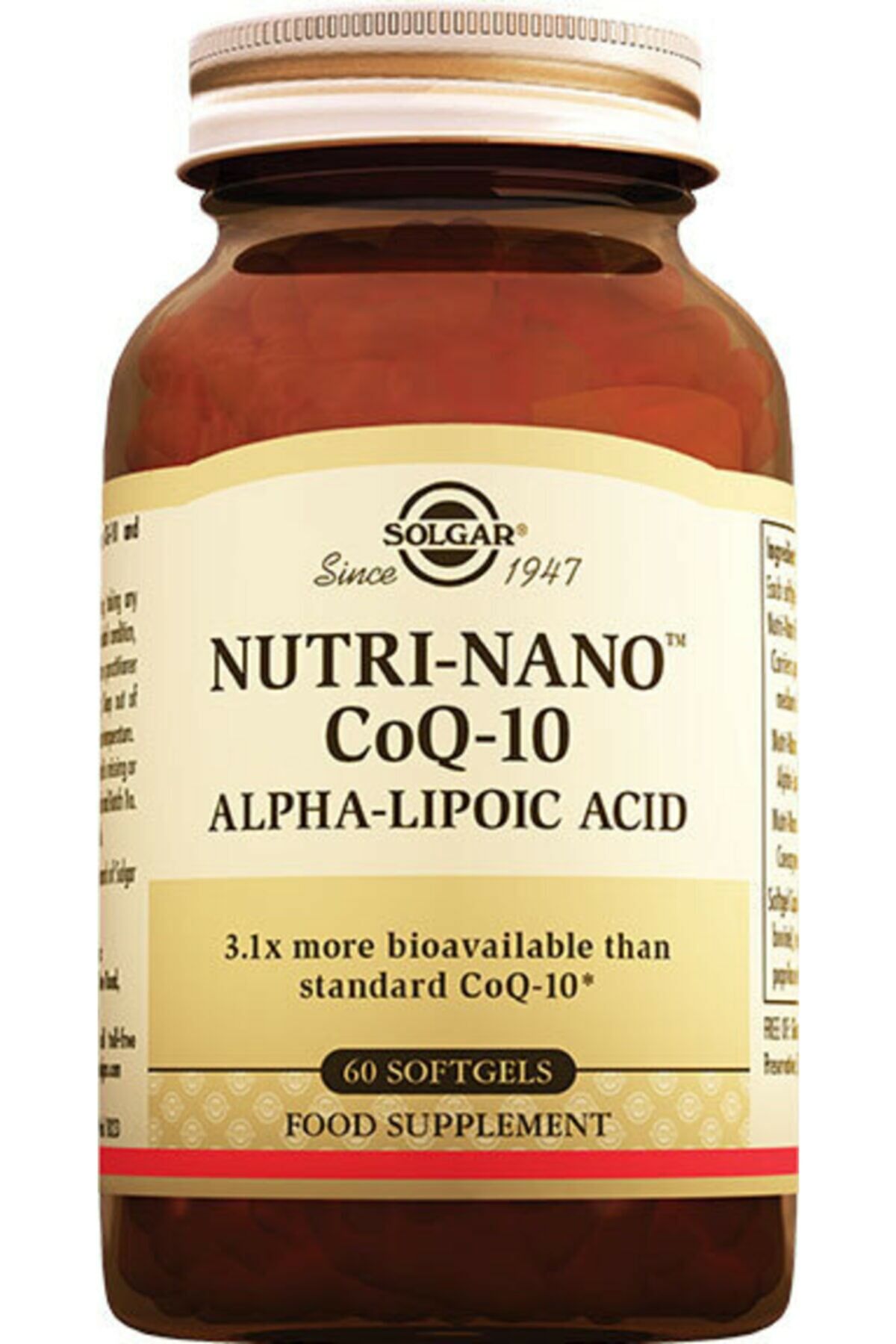 Solgar Nutri-Nano CoQ-10-Alpha Lipoic Acid 60 Kapsül