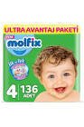 Molfix Ultra Avantaj Paketi 4 Numara 136'lı