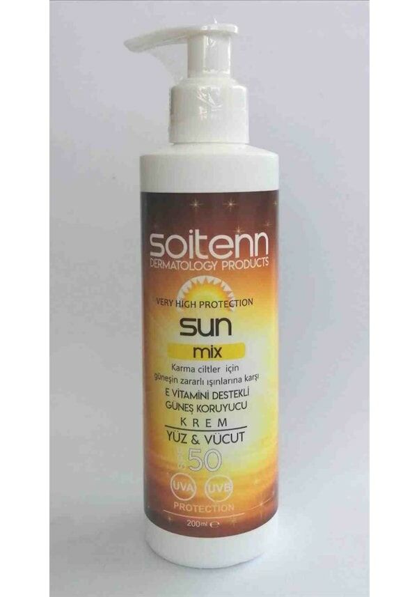 Soitenn Sun Karma Cilt Yüz Vücut Kremi SPF50 200 ml