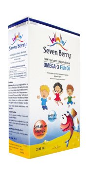 Seven Berry Omega-3 Fish Oil Şeftali&Mango 200 ml Şurup