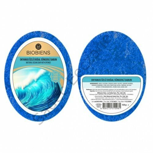 Biobiens Okyanus Özlü Doğal Süngerli Sabun 135 gr