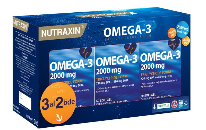 Nutraxin 3 Al2 Ode  Omega3 60 Soft Gel