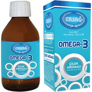 Ersağ Omega 3 Çilek Aromalı Şurup 100 ml