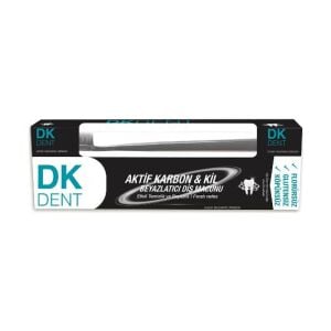 DK Dent Diş Macunu Aktif Karbon ve Beyazlatıcı 75 ml + Diş Fırçası Hediyeli