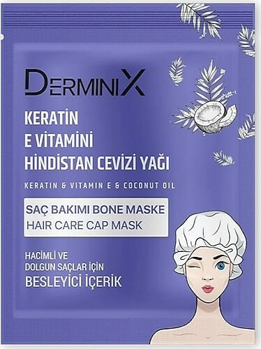 Derminix Saç Bakımı Bone Maske E Vitamini Hindistan Cevizi Yağı 50 gr