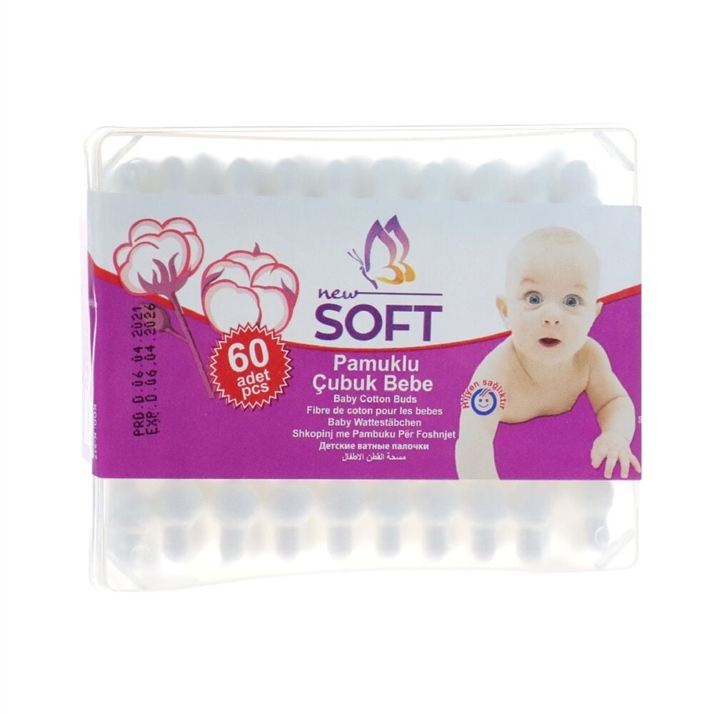 New Soft Bebe Kulak Çubuğu 60'lı