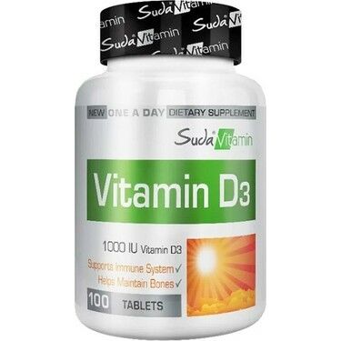 Suda Vitamin D3 1000 IU 100 Tablet