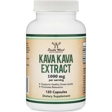 Double Wood Kava Kava Extract 1000 mg 120 Capsules - İthal