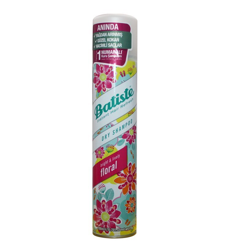 Batiste Floral Kuru Şampuan Tüm Saç Tipleri İçin Bright Lively Floral 200ml