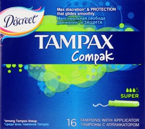 Tampax Compak Tampon Süper 16'lı