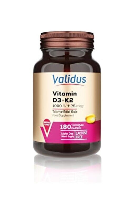 Validus Vitamin D3 + K2 180 Softgel