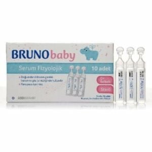 (KUTU HASARLI) Bruno Baby Serum Fizyolojik 5ml x 10 Adet Flakon