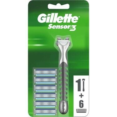 Gillette Sensor3 Tıraş Makinesi + Sensitive 6'lı Bıçak