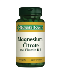 Nature's Bounty Magnesium Citrate With Vitamin B6 60 Kapsül