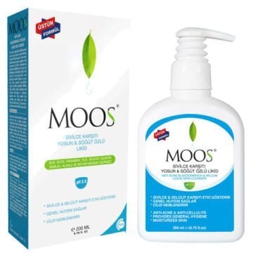 Moos Yosun Özlü Sivilce Karşıtı Cilt Temizleyici Likid 200 ml