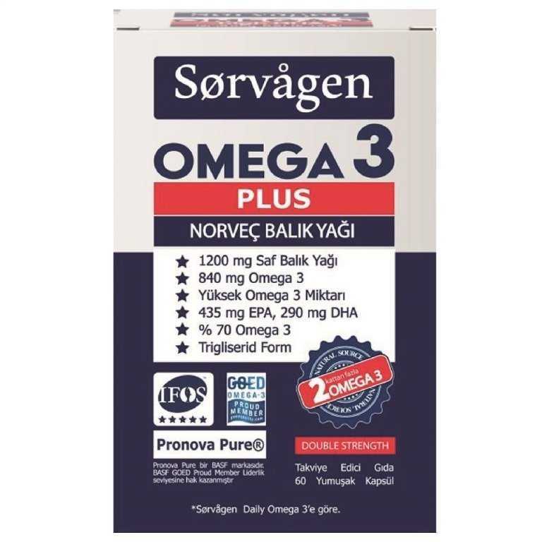 Sorvagen Omega 3 Plus 60 Kapsül