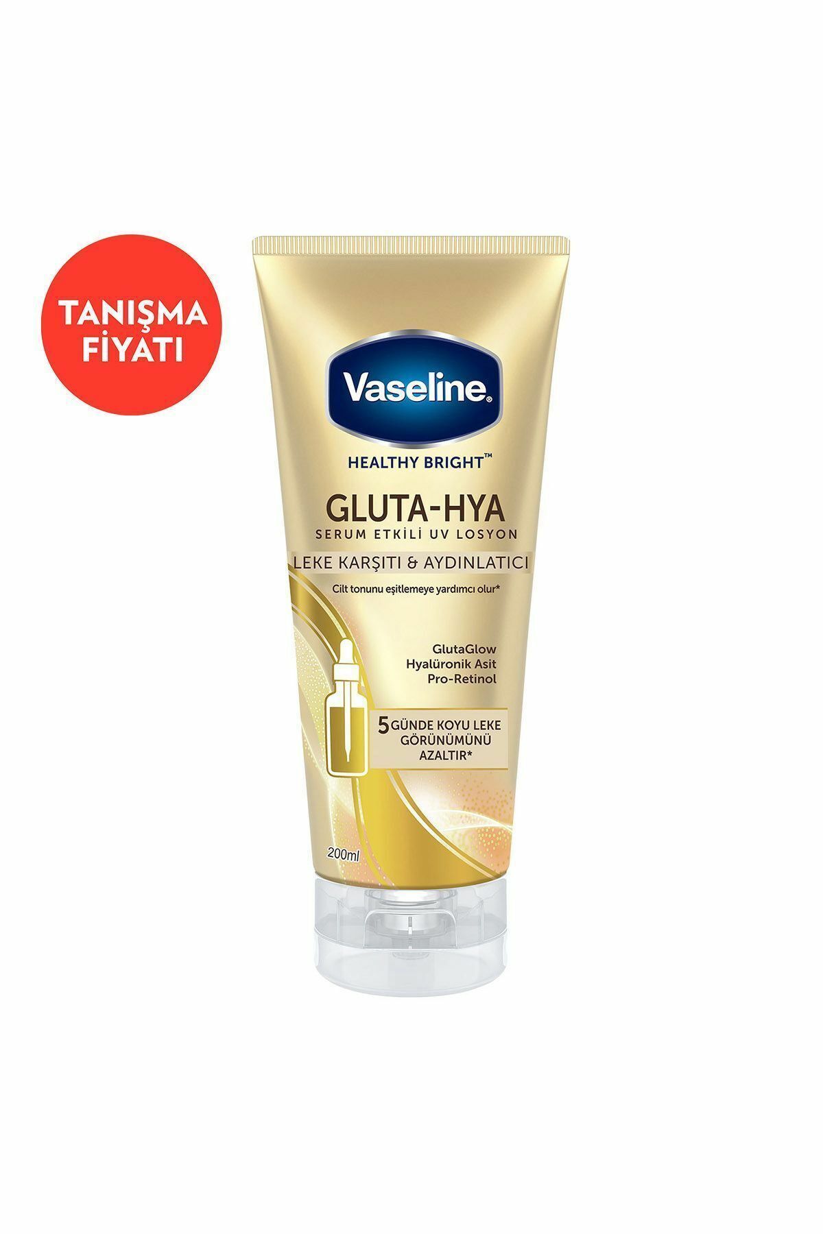 Vaseline Gluta Hya Serum Etkili UV Losyon Leke Karşıtı ve Aydınlatıcı 200 ml