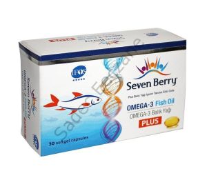 1+3 MF ŞARTIYLA SKT:12/2024 Seven Berry Omega-3 Fish Oil Plus 30 Softjel
