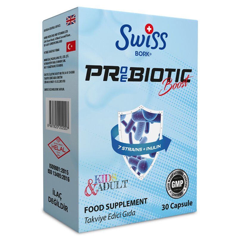 Swiss Bork Probiyotik Boost 30 Kapsül