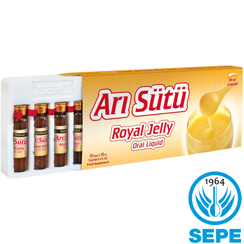 Arı Sütü 500 mg x 10 Ampul Royal Jelly Likit İçecek