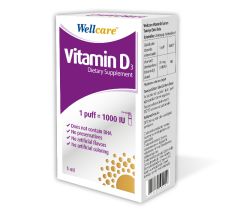 Wellcare Vitamin D3 (1 puff=1000IU) 5ml