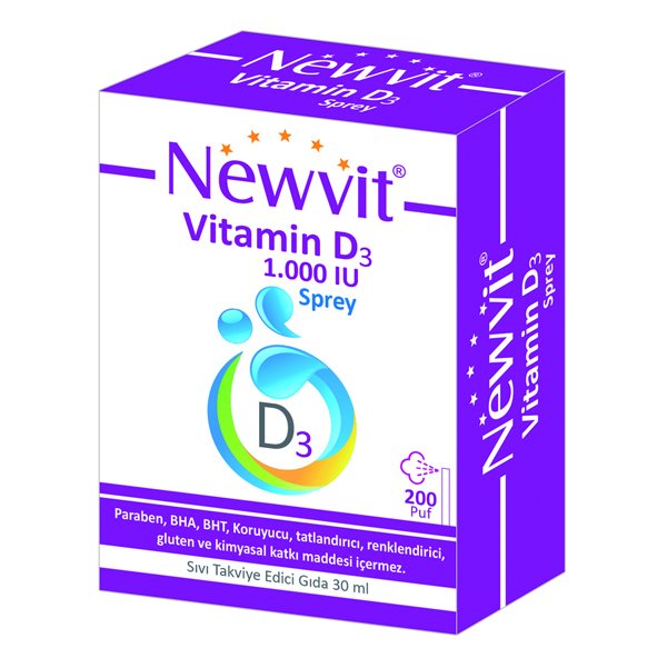 Newvit Vitamin D3 1000 iu Sprey 30 ml