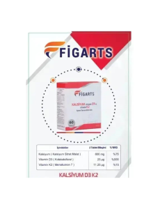 Figarts Kalsiyum D3+K2 60 Tablet